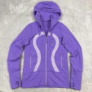 Lululemon Purple Full Zip Hooded Define Jacket Womens Athletic Size 4 Y2K Slim
